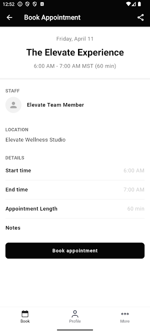Elevate Wellness Studio Screenshot 2
