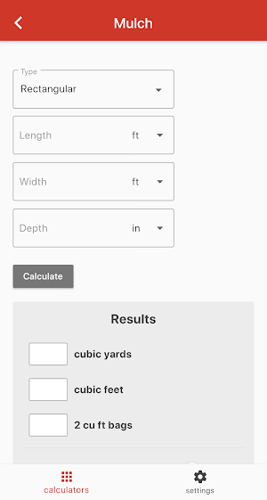 Landscaping Calculator Screenshot 2