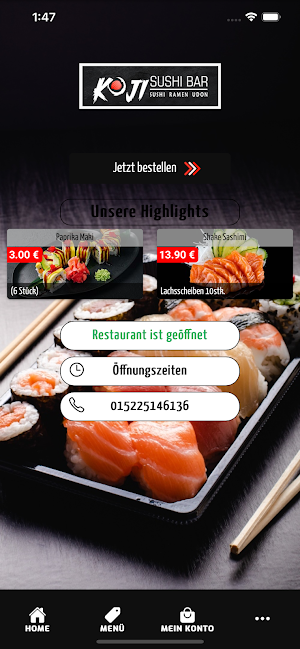 Koji Sushi Bar Screenshot 0