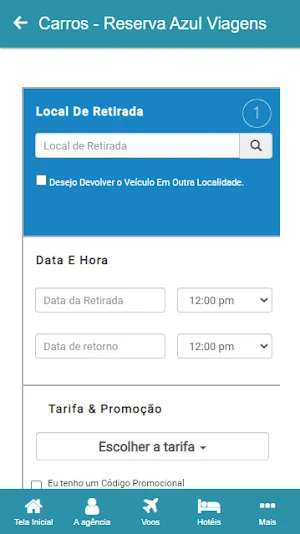 Reserva Azul Viagens Screenshot 2