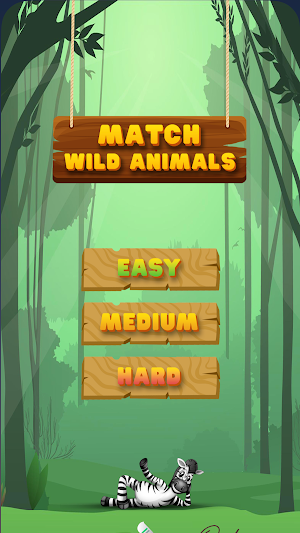 Match Wild Animals Kids Puzzle Screenshot 0