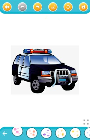 police car - coloring book Screenshot 3