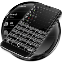Dialer Theme FrameBlack Silver