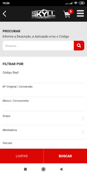 Skyll Peças - Catálogo Screenshot 1