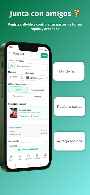 Teilen · Divide Gastos Screenshot 1