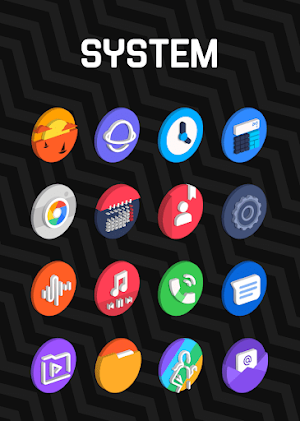 3D Circle - Icon Pack Screenshot 1