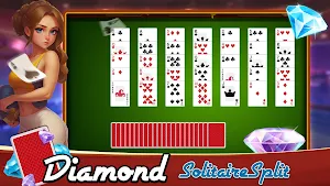 Diamond  Game solitaire Split Screenshot 3
