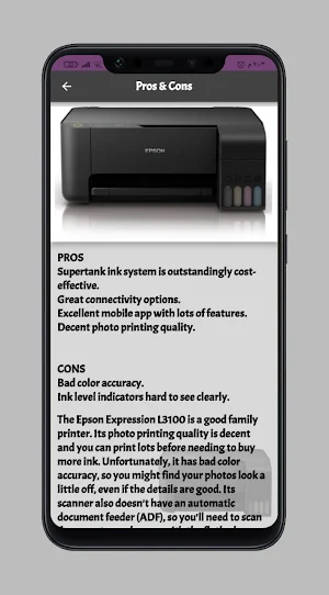 Epson L3100 Series guide Screenshot 1