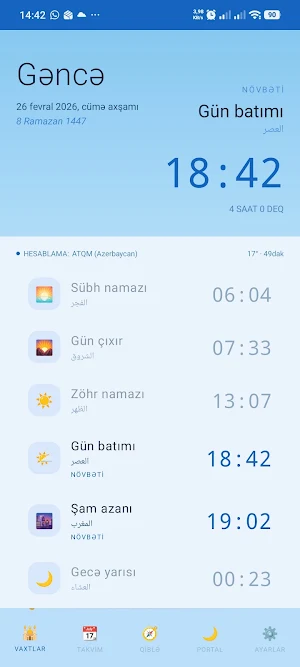 Ehliwie Namaz vaxtı Screenshot 0