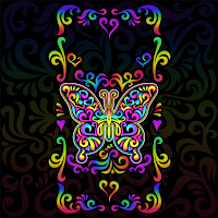 Rainbow Floral - Wallpaper