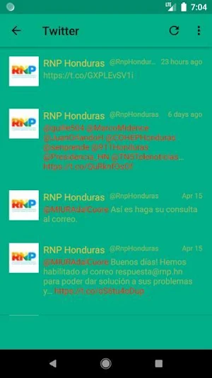 Registro Nacional de las Personas Honduras Screenshot 3