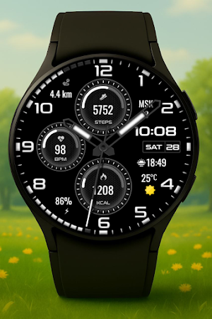 Nebula Hybrid Watch Face Screenshot 0