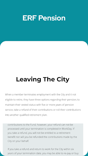 ERF PENSION Screenshot 1
