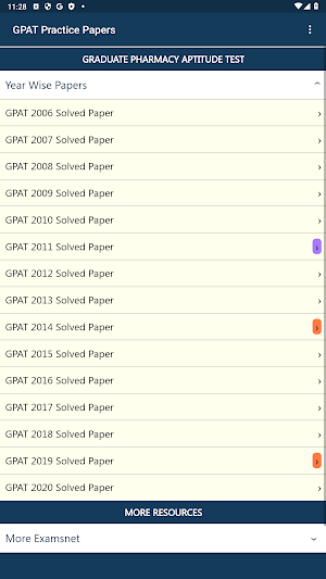 GPAT Previous Papers Screenshot 0