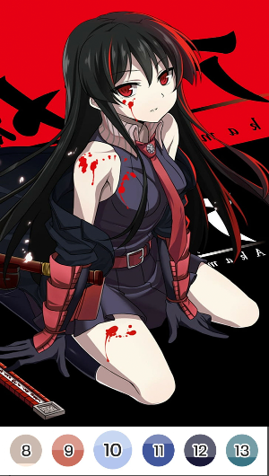 Anime Girl - Color By Number Screenshot 1