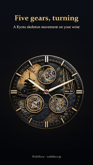 Kyoto Gear Japanese Watch Face Screenshot 1