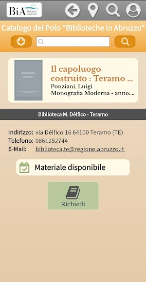 BiA - Biblioteche in Abruzzo Screenshot 2