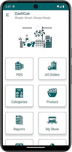 CashCue | POS | Billing App Screenshot 1