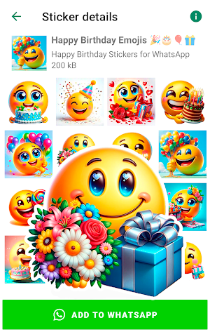 Happy Birthday Stickers for WA Screenshot 0