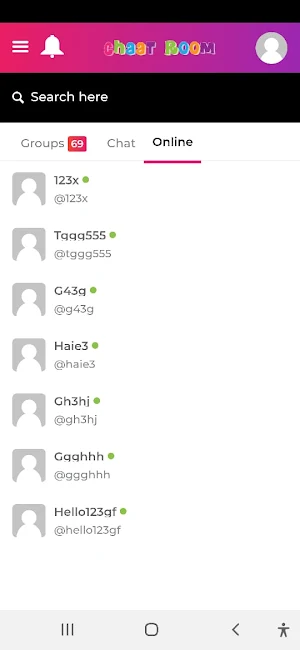 Chat Rooms- Communicate with Friends and Other Screenshot 1