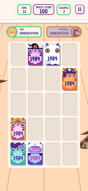 Number kittens puzzle game Screenshot 2
