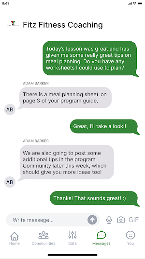Fitz Fitness Coach Screenshot 1