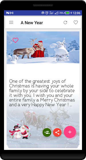 Valentines New Year and Christmas Love SMS Screenshot 2