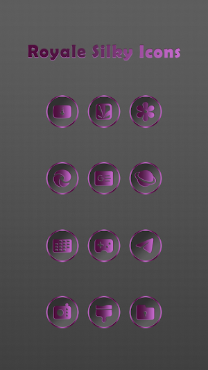 Royale Silky Dark Pink Icons Screenshot 2