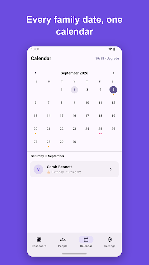 Lifelines: Birthday Reminders Screenshot 2