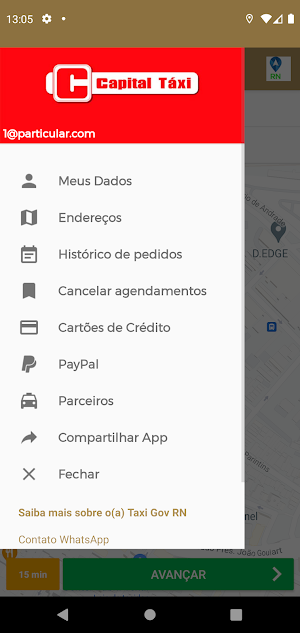 TáxiGov RN Screenshot 2