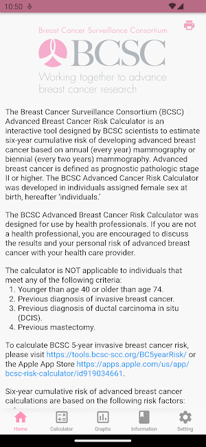 BCSC AdvancedBreastCancerRisk Screenshot 0