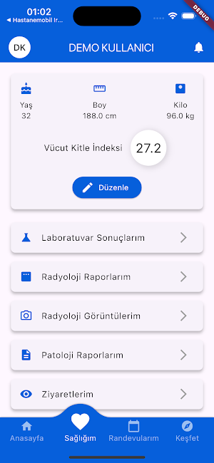 İrmet Hospital Screenshot 2