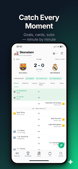 Skoradam Live Scores Screenshot 2