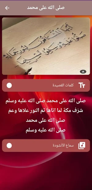 نشيد صلى الله على محمد mp3 Screenshot 0