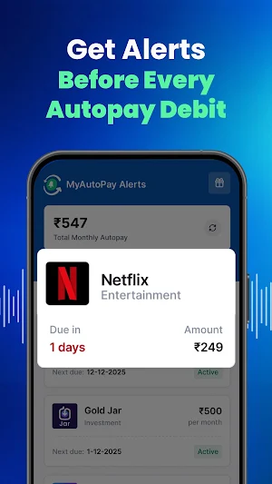 MyAutoPay Alerts: All UPI Apps Screenshot 1