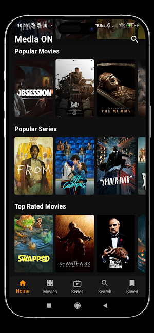 Media ON – Movies, Web Series Screenshot 1