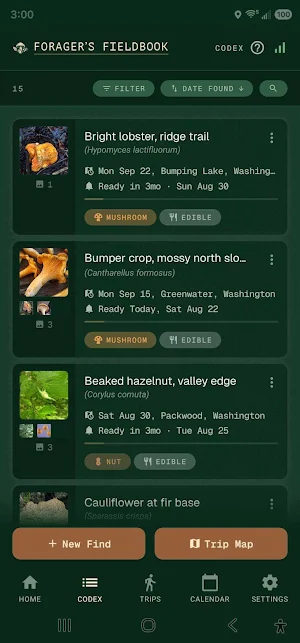 Forager's Fieldbook Screenshot 2