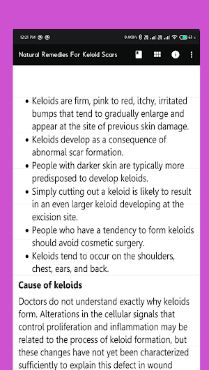 Natural Remedies For Keloid Sc Screenshot 1