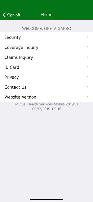 Mutual Health Services Mobile Screenshot 2