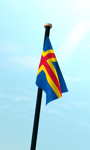 Åland Islands Flag 3D Screenshot 2