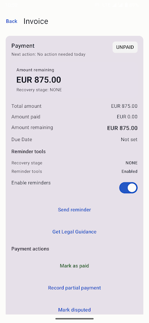 Invoice Simple - PDF Invoices Screenshot 0