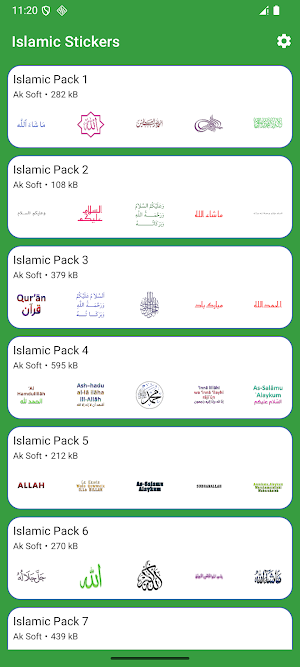 Islamic stickers Screenshot 0
