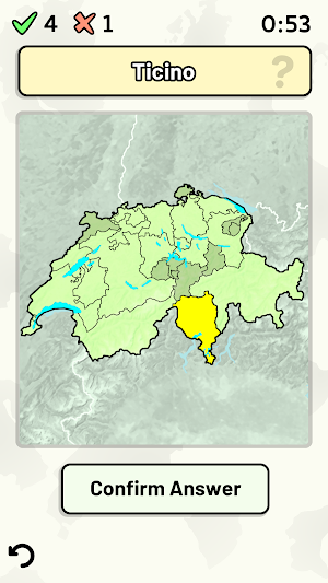 Swiss Cantons Quiz Screenshot 0