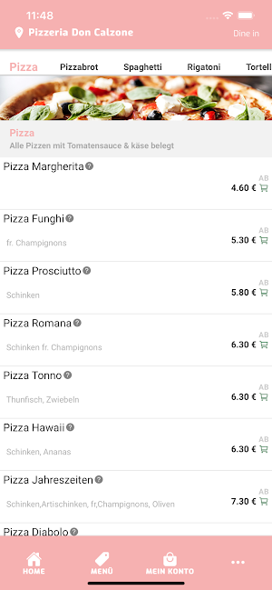 Pizzeria Don Calzone Screenshot 2