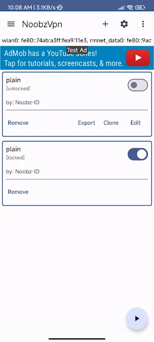 NoobzVpn Screenshot 0