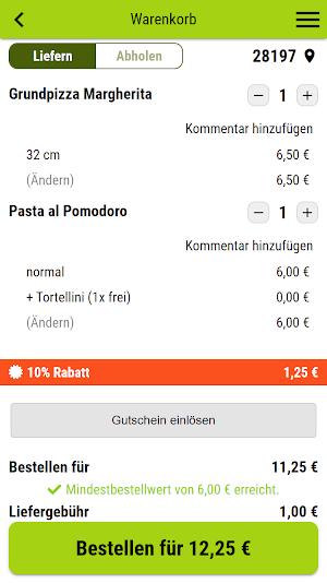 Enjoy Pizza Bre-Del Screenshot 1