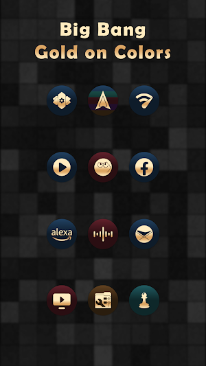 Big Bang Gold On Colors Icons Screenshot 3