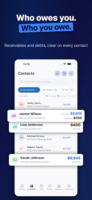 DueTab: Cash Book & Job Done Screenshot 3