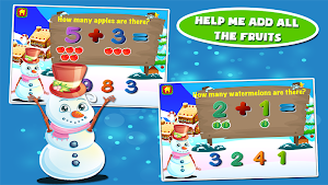 Snowman Preschool Math Games Screenshot 1
