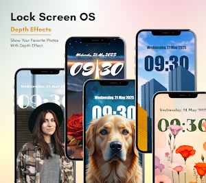 Lock Screen OS Style, Widget Screenshot 0